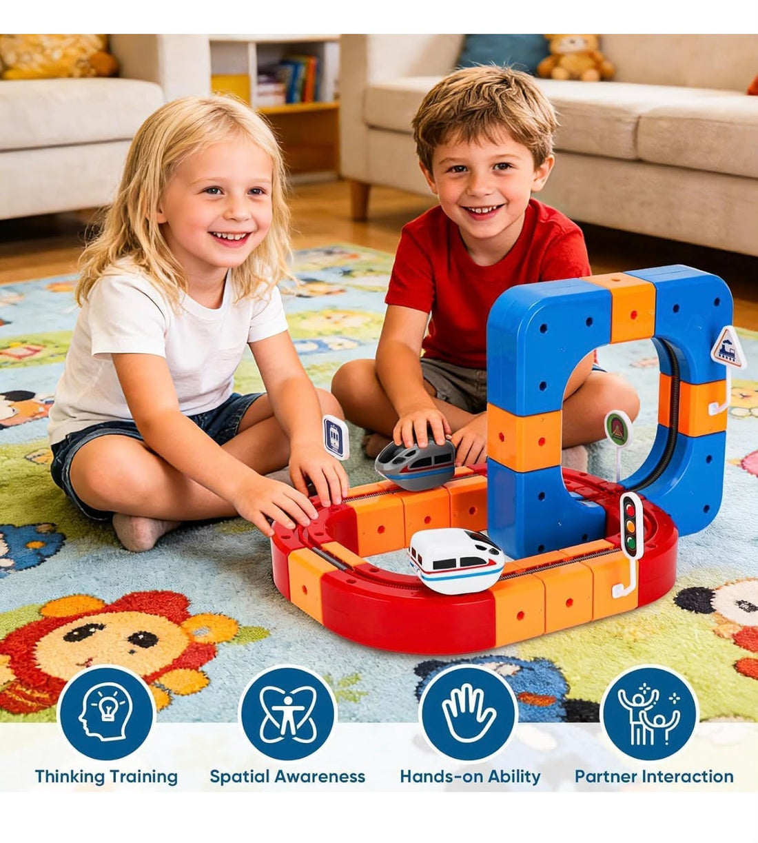 Electric Cube Train Track Set