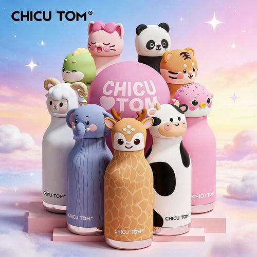 Cute Animal-Shaped Insulated Water Bottle for Kids