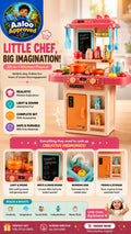 Child playing with All-in-1 Kitchen Playset